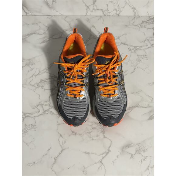 Asics Womens Duomax TM T2E6N Gray Orange Low Top Running Sneaker Shoes Size 8.5 - Picture 2 of 9